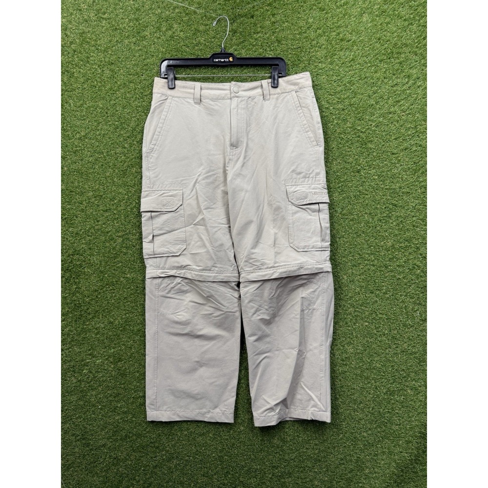 Marmot Pants Mens 34x32 Camping Outdoor Hiking Climbing Softshell Convertible